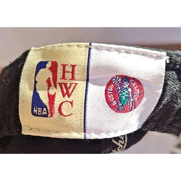 Mitchell & Ness x Uninterrupted Black Boston Celtics Logo Snapback Hat NBA Tatum - Picture 9 of 10